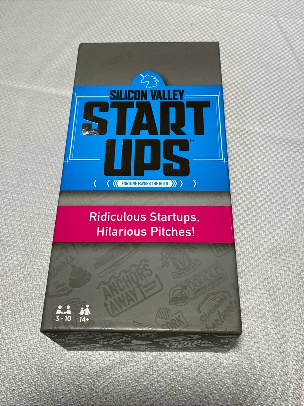 Mattel Silicon Valley Startups Card Game - Blue and Pink Box